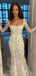 Romantic Square Mermaid  Long Sleeve With Trailing Flower Lace Popular Bridal Long Wedding Dresses, WDH153