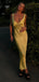 Sexy Yellow Mermaid  V-Backless Long Evening Dresses, Formal Dresses, Birthday Party, WGP527