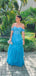 Sexy Blue Sweetheart A-Line Off-Shoulder Long Sleeveless Long Party Prom Dresses,Evening Dress Online, WGP724