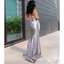 Elegant Silver Sweetheart Mermaid Side Slit Long Prom Dress Ideas, Evening Party Dresses, WGP2039
