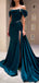 Elegant Dark Green Spaghetti Strap Mermaid Long Prom Dress Ideas, Evening Party Dresses,WGP1976