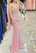 Elegant Pink Sweetheart Mermaid Long Prom Dress Ideas, Evening Party Dresses, WGP1989