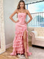 Elegant Pink Sweetheart A-Line Long Prom Dress Ideas, Evening Party Dresses, WGP2033