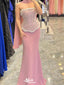 Elegant Pink Sweetheart Mermaid Long Prom Dress Ideas, Evening Party Dresses, WGP1989