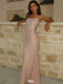 Sexy Pink Sparkly Mermaid Prom Dress Square Neck Sleeveless Sequin Evening Gown,WGP2186