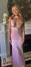 Sexy Halter Pink Halter Mermaid Long Prom Dress Ideas, Evening Party Dresses,WGP1735