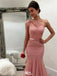 Sparkly Pink One-Shoulder Mermaid Long Prom Dress Ideas, Evening Party Dresses,WGP1771