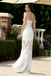 Beautiful White Lace Mermaid Prom Gown Strapless Sheer Overlay Wedding Party Dress,WGP2209