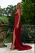 Unique Red Evening Gown Sexy Strapless Sweetheart Neck Floor-Length Dress,WGP2175