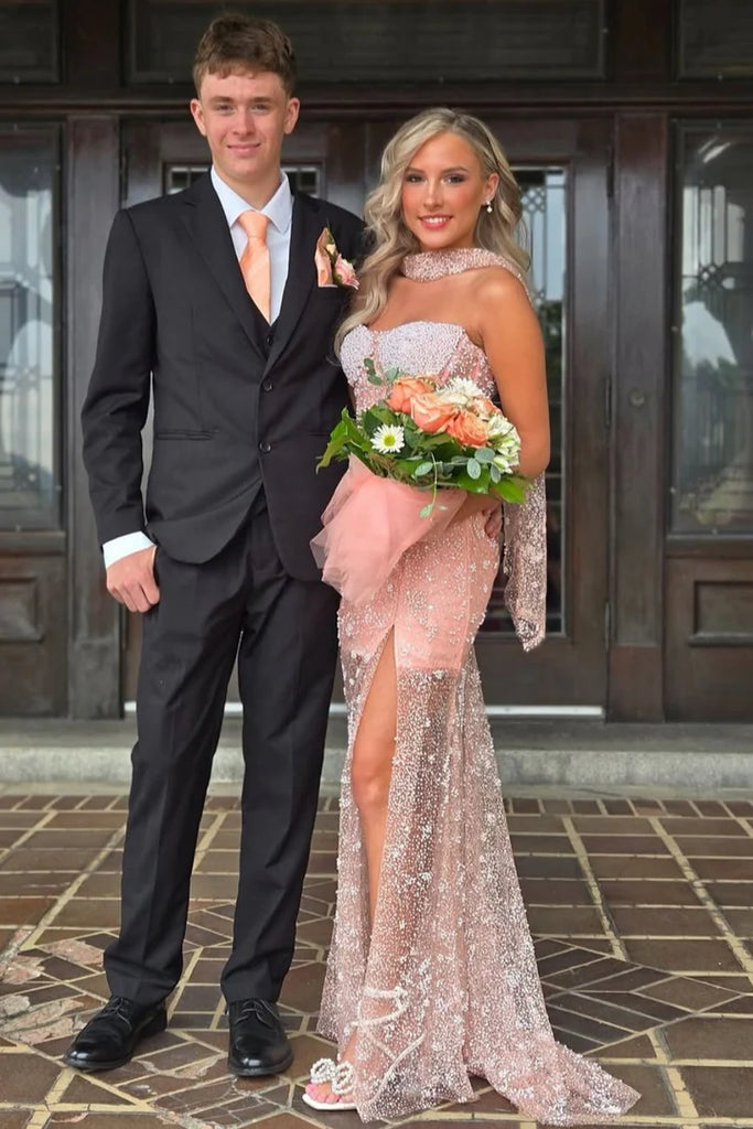 Unique Pink Sweetheart Mermaid Long Prom Dress Ideas, Evening Party Dressess,WGP1933