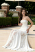 Beautiful White Lace Mermaid Prom Gown Strapless Sheer Overlay Wedding Party Dress,WGP2209