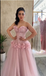 Elegant Pink Sweetheart A-Line Long Prom Dress Ideas, Evening Party Dresses,WGP1947