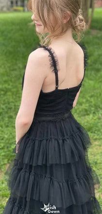 Gorgeous Spaghetti Strap V-neck A-line Long Prom Dress Ideas, Evening Party Dresses,WGP1206