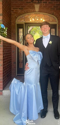 Elegant Strapless Mermaid Long Prom Dress Ideas, Evening Party Dresses,WGP1224
