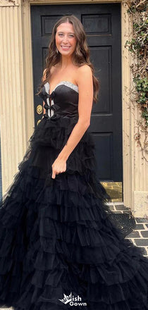 Elegant Sweetheart Notched Unique A-line Long Prom Dress Ideas, Evening Party Dresses,WGP1266