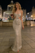 Sexy Silver Sequin Mermaid Prom Dress Cutout Waist Sparkly Sleeveless Gown,WGP2201