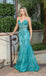 Elegant Fuchsia Lace Mermaid Prom Dress Sheer Corset Bodice Spaghetti Strap Formal Gown,WGP2089