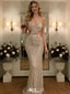 Sexy Silver Sequin Mermaid Prom Dress Cutout Waist Sparkly Sleeveless Gown,WGP2201