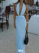 Sexy Halter Deep V-neck Backless Mermaid Long Prom Dress Ideas, Evening Party Dresses,WGP1272