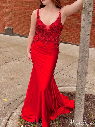 Gorgeous Strapless Mermaid Long Prom Dress Ideas, Evening Party Dresses,WGP1316