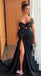 Gorgeous Black One Shoulder A-line Long Party Dress Prom Dresses,WGP1004