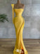 Sexy Yellow Mermaid Long Party Dress Prom Dresses,Evening Dress Online, WGP926