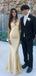 Elegant Champagne Satin Formal Evening Gown Slim Fit Mermaid Style Sleeveless Prom Dress,WGP2098