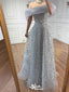 Elegant Blue Off-Shoulder Mermaid Long Prom Dress Ideas, Evening Party Dresses,WGP1914
