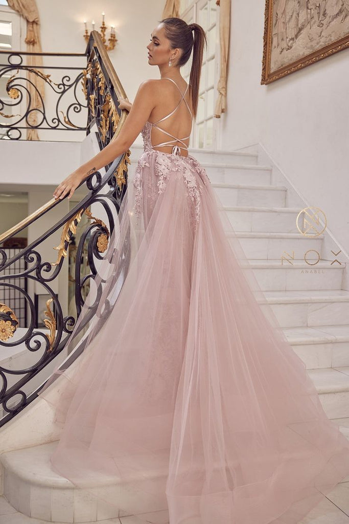 Sexy Pink Mermaid V Neck Halter Appliques Lace Up Long Formal Prom Gowns,Evening Dresses,WGP359