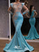 Stylish Blue Mermaid Long Party Dress Prom Dresses,Evening Dress Online, WGP913