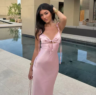 Elegant Pink Spaghetti Strap Mermaid Long Prom Dress Ideas, Evening Party Dresses,WGP1862
