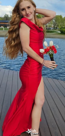 Elegant Off-shoulder Mermaid Long Prom Dress Ideas, Evening Party Dresses,WGP1516