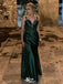 Sexy Green Mermaid Sweetheart Sleeveless Lace Long Evening Dresses, Formal Dresses, Birthday Party, WGP542