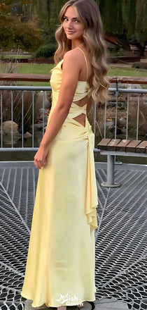 Sexy V-neck Spaghetti Strap Mermaid  Long Prom Dress Ideas, Evening Party Dresses,WGP1098