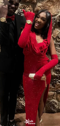 Elegant Halter Mermaid Long Prom Dress Ideas, Evening Party Dresses,WGP1578