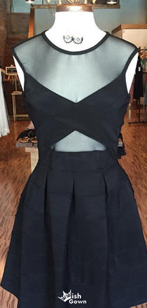Sexy Illusion A-line Short Mini Homecoming Dress,EPT462