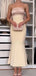 Elegant Champagne Sweetheart Mermaid Long Prom Dress Ideas, Evening Party Dresses,WGP1847