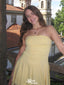 Elegant Yellow Strapless Tight Popular Cheap Short Homecoming Dresses, EPT267