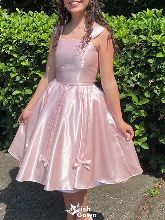 Elegant Spaghetti Strap A-line Short Mini Homecoming Dress,EPT492