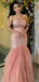 Elegant Pink Sweetheart Mermaid Long Prom Dress Ideas, Evening Party Dresses,WGP1897