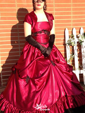 Gorgeous Short Sleeves A-line Long Prom Dress Ideas, Evening Party Dresses,WGP1710