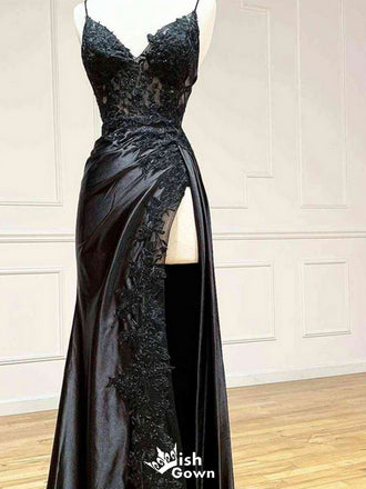 Gorgeous Spaghetti Strap Mermaid Long Prom Dress Ideas, Evening Party Dresses,WGP1733