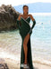 Sexy Green Sweetheart Mermaid Side Slit Long Prom Dress Ideas, Evening Party Dresses,WGP1958