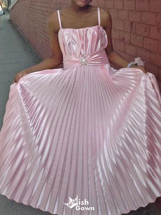 Elegant Spaghetti Strap A-line Long Prom Dress Ideas, Evening Party Dresses,WGP1752