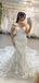 Gorgeous Mermaid Off Shoulder Sleeveless With Trailing Lace Popular Bridal Long Wedding Dresses, WDH133