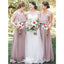 Simple A-Line Spaghetti Straps Popular Cheap Maxi Long Wedding Guest Bridesmaid Dresses,WGM220