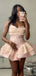 Sexy Strapless Corset Homecoming Dress Short  Ruffle A-Line Party Dress, EPT723