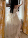 Elegant White Spaghetti Strap High-Low Sleeveless Homecoming Dresses For Birthday Party, EPT699