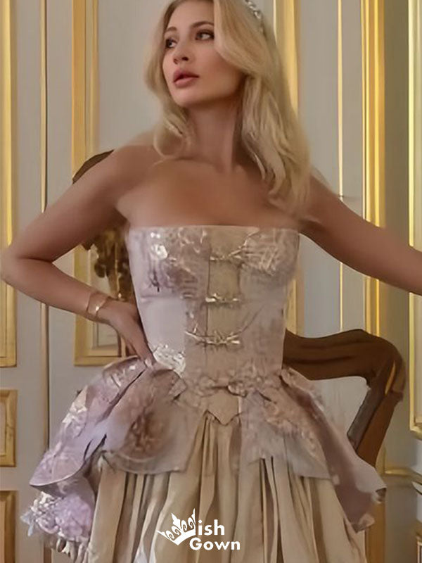 Unique Floral Sweetheart Short Sleeveless Homecoming Dresses For Birthday Party, EPT694