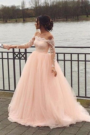 Elegant Pink Long Sleeve Lace Mermaid Long Wedding Dresses With Sweep Trailing,WDH178